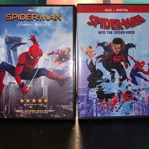 Spider-Man DVD ( Homecoming & Into The Spider Verse) all in good condition